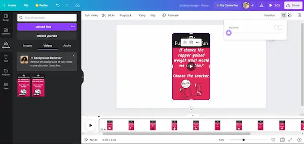Canva هو واحد من أشهر مواقع حذف الصوت من الفيديو