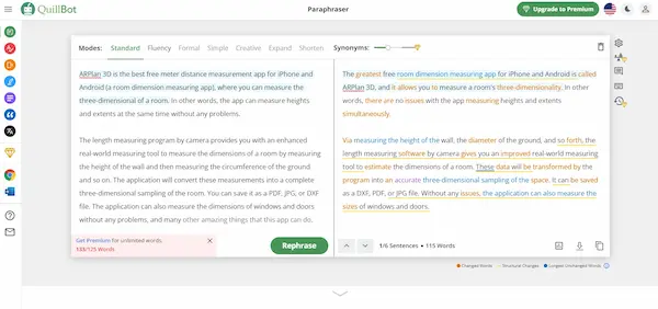 QuillBot AI هو أداة تعتمد على الذكاء الصناعي لتصحيح أخطاء الكتابة