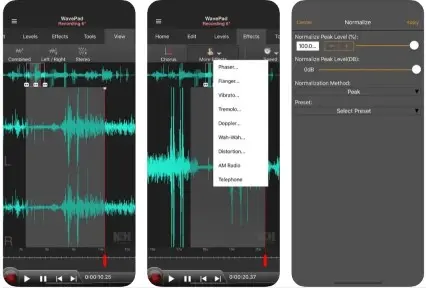 WavePad Music هو برنامج تحرير الصوت والموسيقى الاحترافي الخاص بأجهزة الايفون