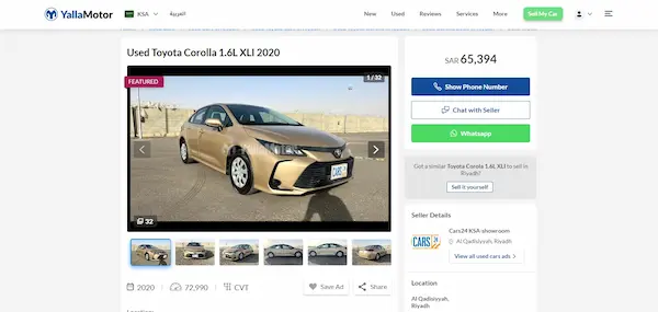 YallaMotor هو واحد من أقوى مواقع بيع السيارات المستعملة والجديدة في السعودية