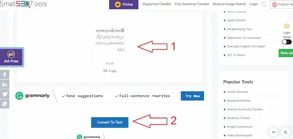 تحويل الصورة إلى نص مكتوب