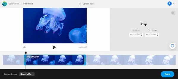 Invideo هو مقع رائع قادر على قص الفيديو اون لاين