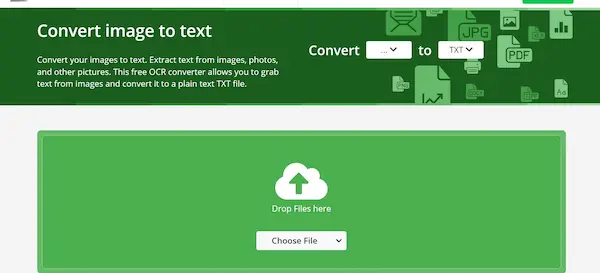 Online-Convert هو موقع استخراج النص من الصورة المفضل لدي