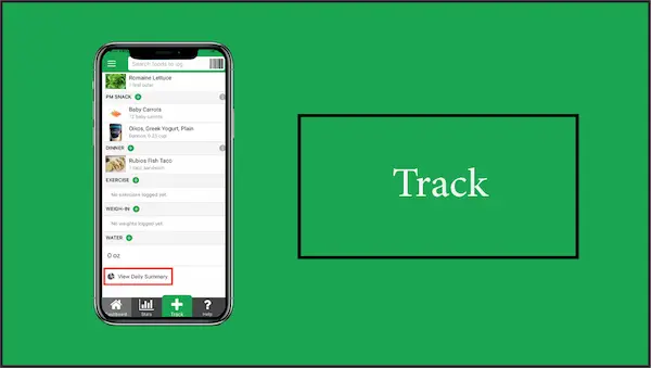 Track هو برنامج تتبع مباشر للسعرات الحرارية واللياقة البدنية