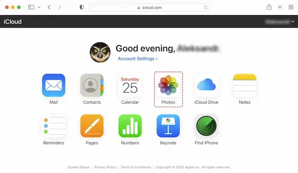 استرجاع الصور من نسخة احتياطية للايفون على iCloud