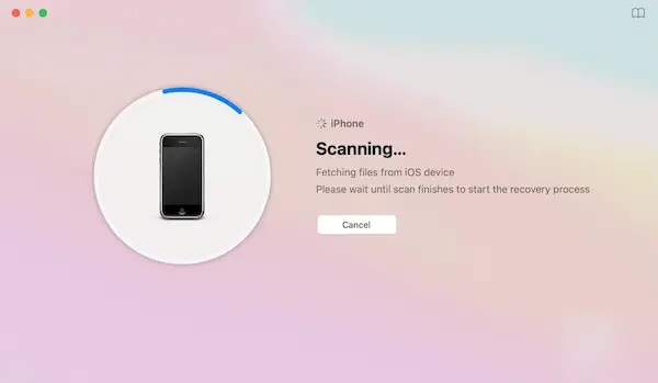 انقر على "Search for lost data" لبدء المسح الضوئي.