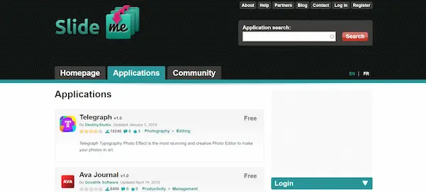 SlideME هو بديل متجر بلاي APK آخر يمتلك سمعة طيبة