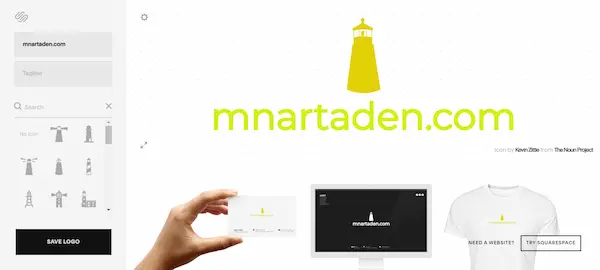 Squarespace هو موقع تصميم لوجوهات مجاني بالكامل