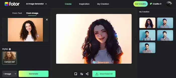 Fotor هو موقع تحويل الصور الى كرتون 3D بنتائج ممتازة