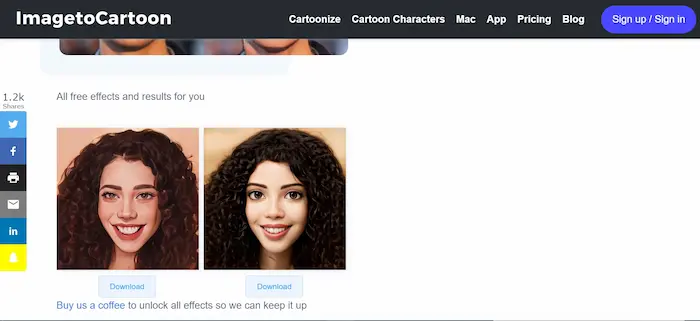 Imagetocartoon هو موقع تحويل الصور إلى كرتون المفضل لدي الكثيرين