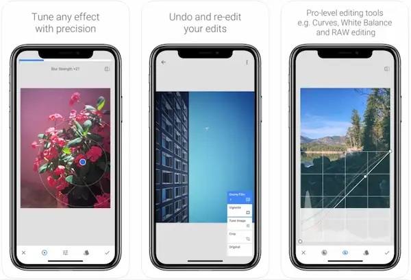 Snapseed هو برنامج تعديل الصور فلاتر وتأثيرات تابع لشركة جوجل