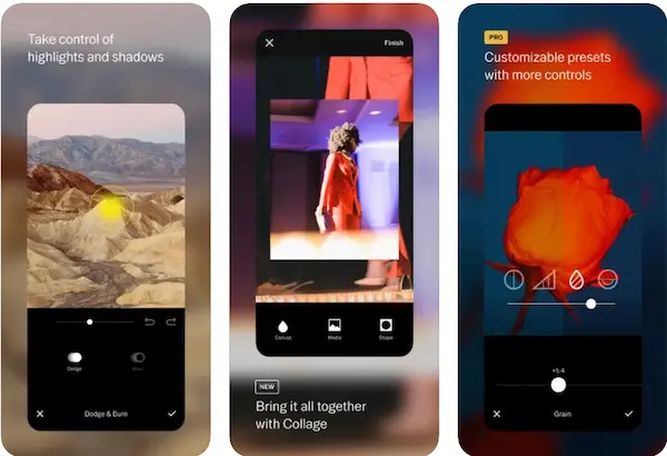VSCO هو تطبيق تعديل صور مشهور جداً على منصتي جوجل بلاي وأبل ستور
