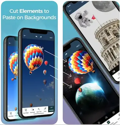 Cut Paste Photos هو أفضل برنامج قص الصور وتركيبها لخلفية جديدة للايفون